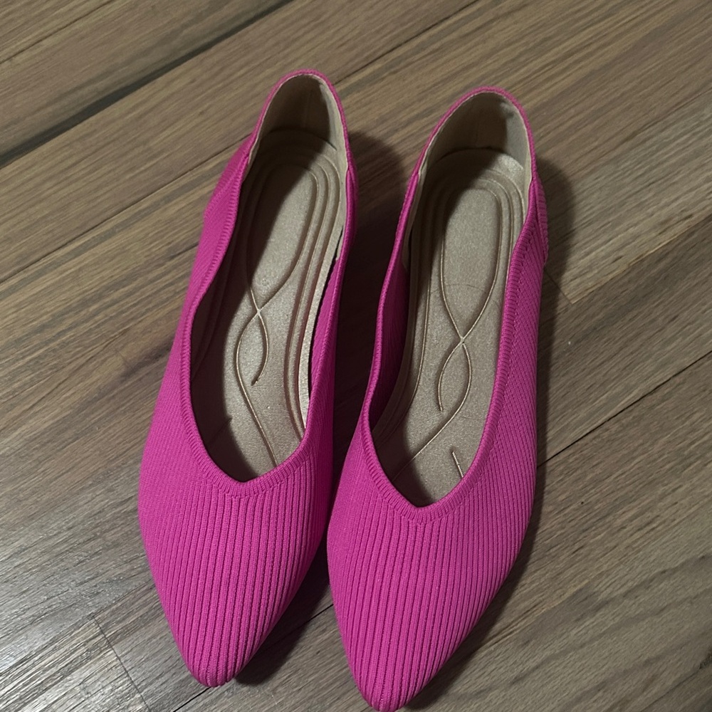 Hot Pink Women's Flats like new 8.5